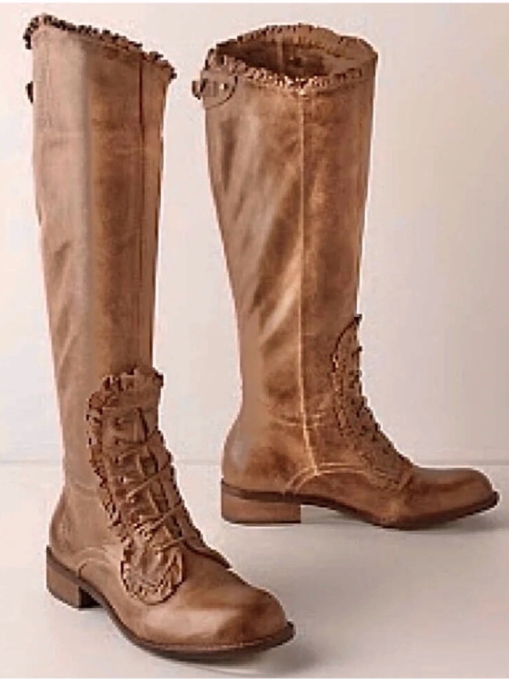 Anthropologie | Miss Albright Loose Rein Riding Boot w/Ruffle Sz 9 ♥ NWOT